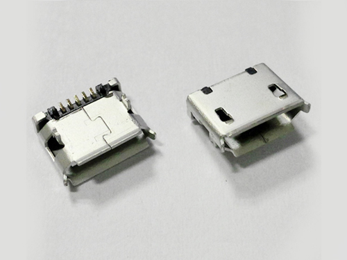 USB-D01-05P插板6.4间距带焊盘-无柱